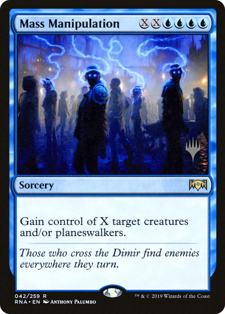 Mass Manipulation (PPTHB-042) [Ravnica Allegiance Promos] Foil MTG Single Wizards of the Coast