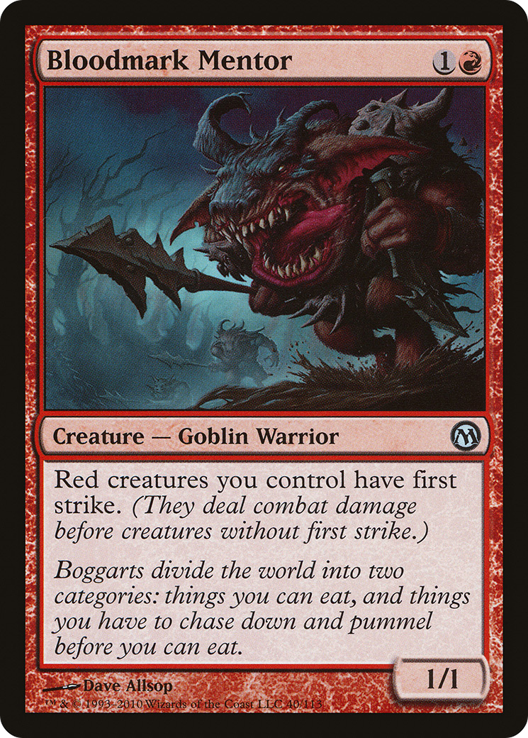 Bloodmark Mentor (DPA-040) [Misc] Duels of the Planeswalkers MTG Single Wizards of the Coast