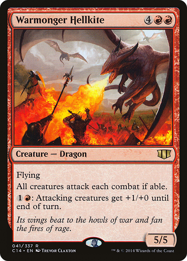 Warmonger Hellkite (C14-041) [Commander 2014] MTG Single Wizards of the Coast