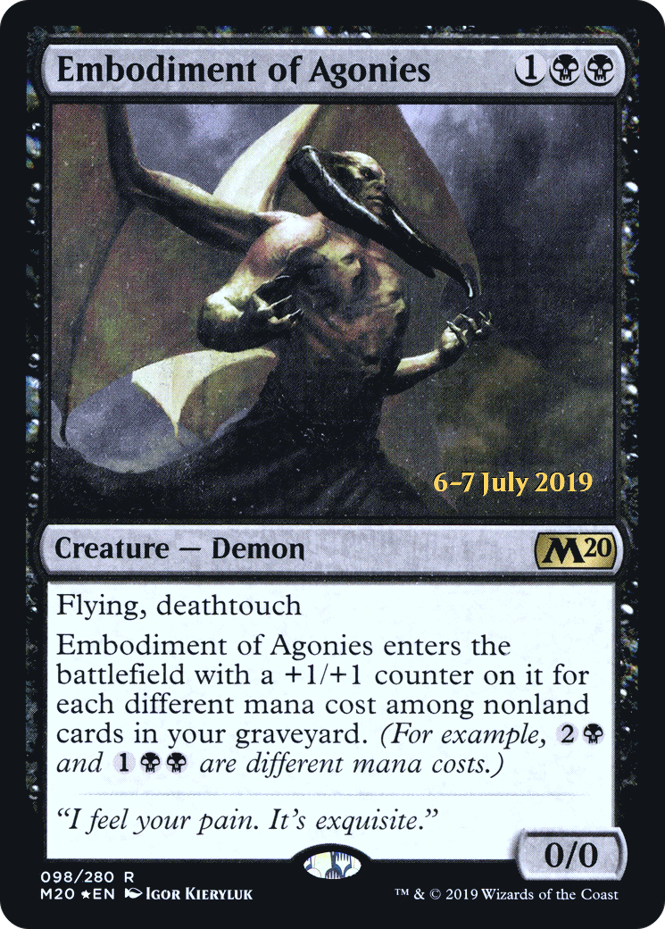 Embodiment of Agonies (PRE-098) [Core Set 2020 Promos] Foil MTG Single Wizards of the Coast