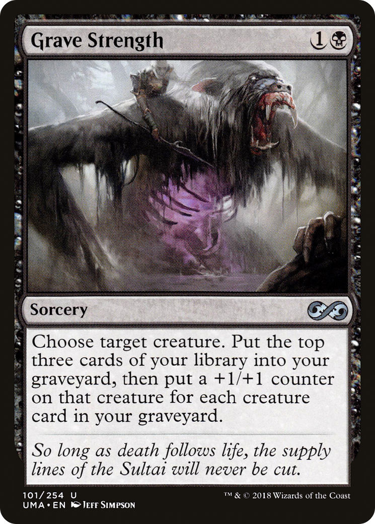 Grave Strength (UMA-101) [Ultimate Masters] Foil MTG Single Wizards of the Coast