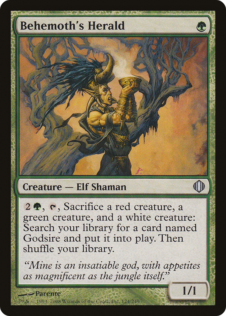 Behemoth's Herald (ALA-124) [Shards of Alara] Foil MTG Single Wizards of the Coast