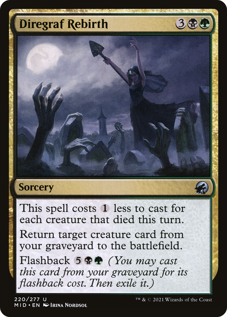 Diregraf Rebirth (MID-220) [Innistrad: Midnight Hunt] MTG Single Wizards of the Coast