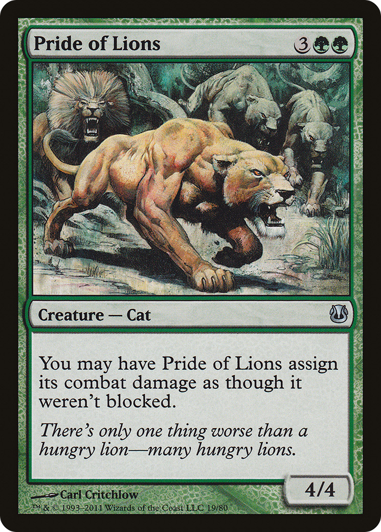 Pride of Lions (DDH-019) [Misc] Duel Decks: Ajani vs. Nicol Bolas MTG Single Wizards of the Coast