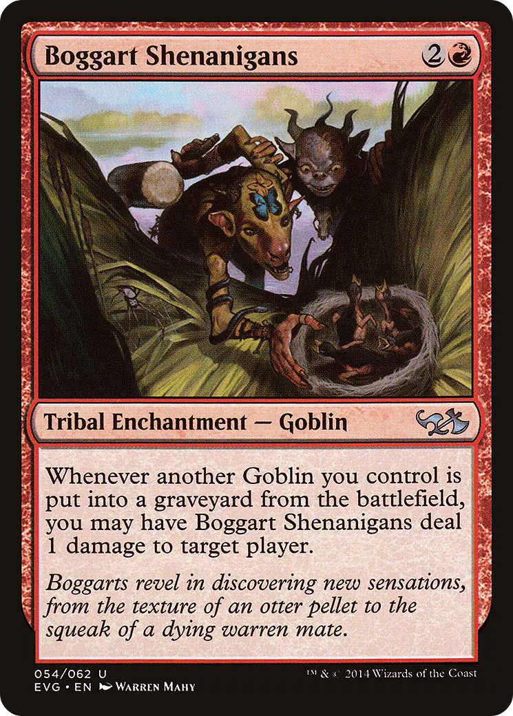 Boggart Shenanigans (DD3-054) [Misc] Duel Decks Anthology: Elves vs. Goblins MTG Single Wizards of the Coast