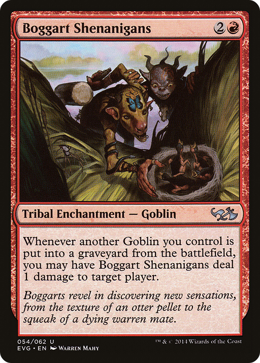 Boggart Shenanigans (DD3-054) [Misc] Duel Decks Anthology: Elves vs. Goblins MTG Single Wizards of the Coast