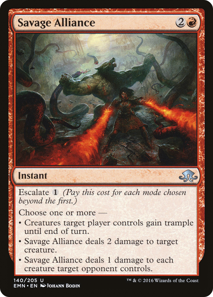 Savage Alliance (EMN-140) [Eldritch Moon] MTG Single Wizards of the Coast