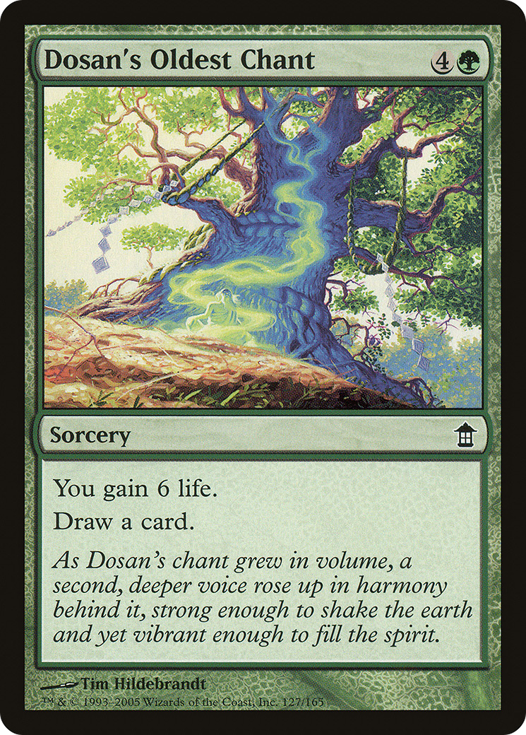 Dosan's Oldest Chant (SOK-127) [Saviors of Kamigawa] MTG Single Wizards of the Coast
