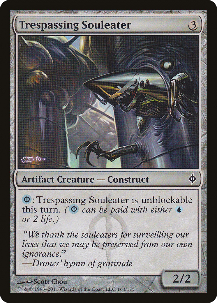 Trespassing Souleater (NPH-163) [New Phyrexia] Foil MTG Single Wizards of the Coast