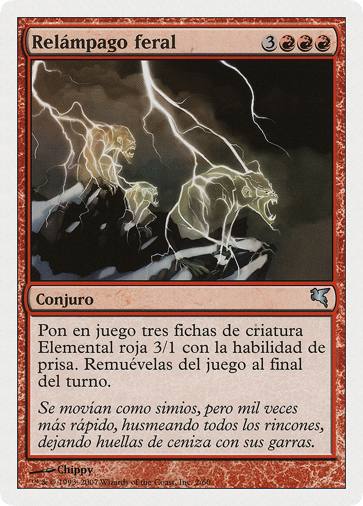 Feral Lightning (French) - "Eclair sauvage" (I2) (PSAL-0I2) [Misc] Salvat 2005 MTG Single Wizards of the Coast