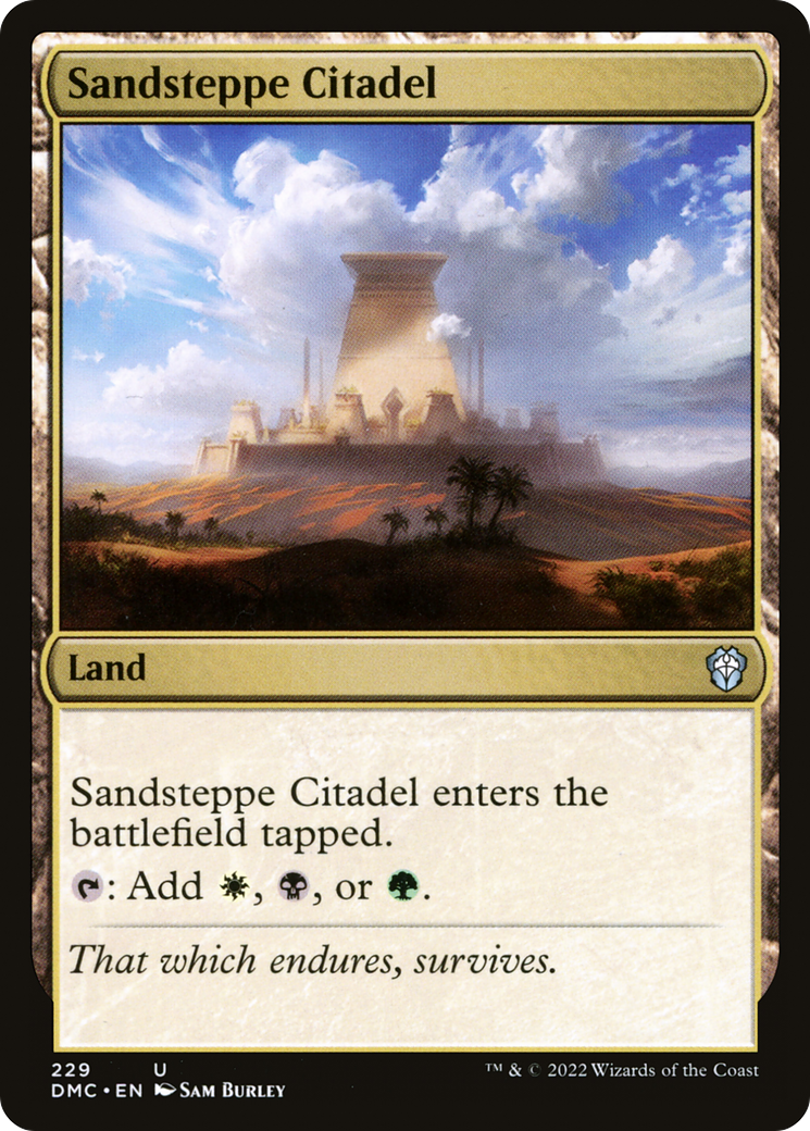 Sandsteppe Citadel (DMC-229) [Dominaria United Commander] MTG Single Wizards of the Coast