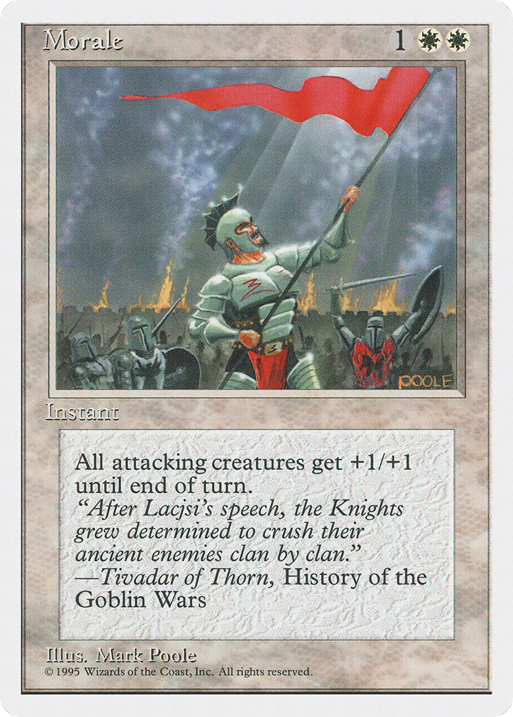Morale (4ED-036) [Fourth Edition] MTG Single Wizards of the Coast