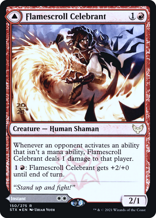Flamescroll Celebrant (PRE-150) [Strixhaven: School of Mages Promos] Foil MTG Single Wizards of the Coast
