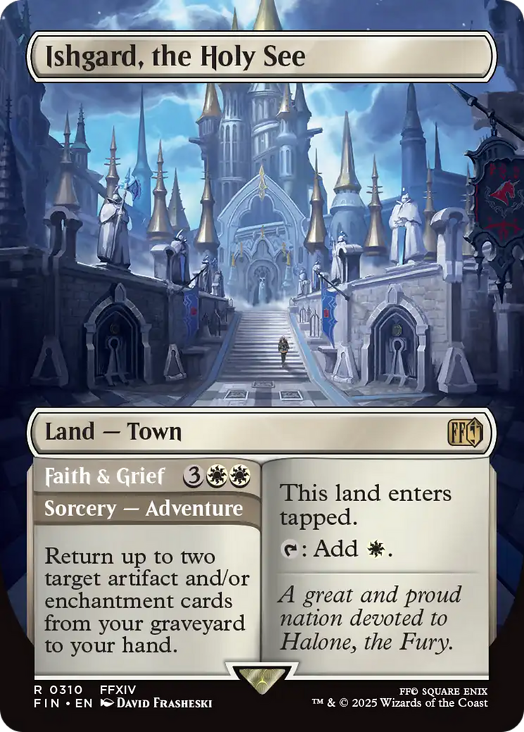 Ishgard, the Holy See // Faith & Grief (FIN-310) [FINAL FANTASY] (Borderless) MTG Single Wizards of the Coast