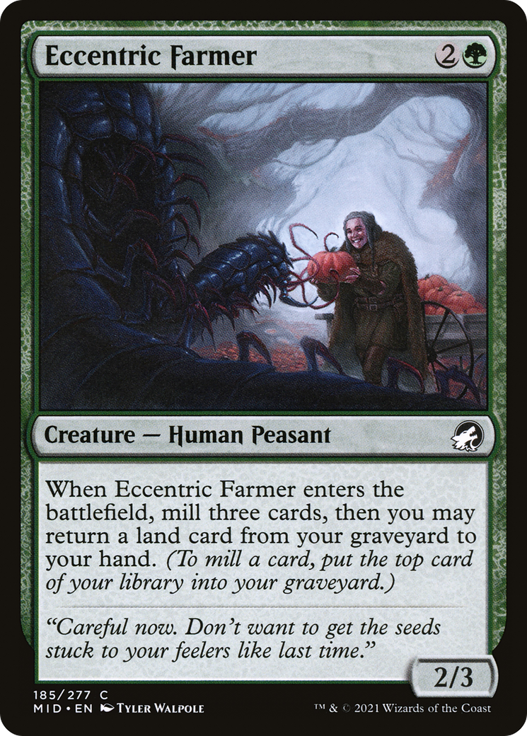 Eccentric Farmer (MID-185) [Innistrad: Midnight Hunt] Foil MTG Single Wizards of the Coast