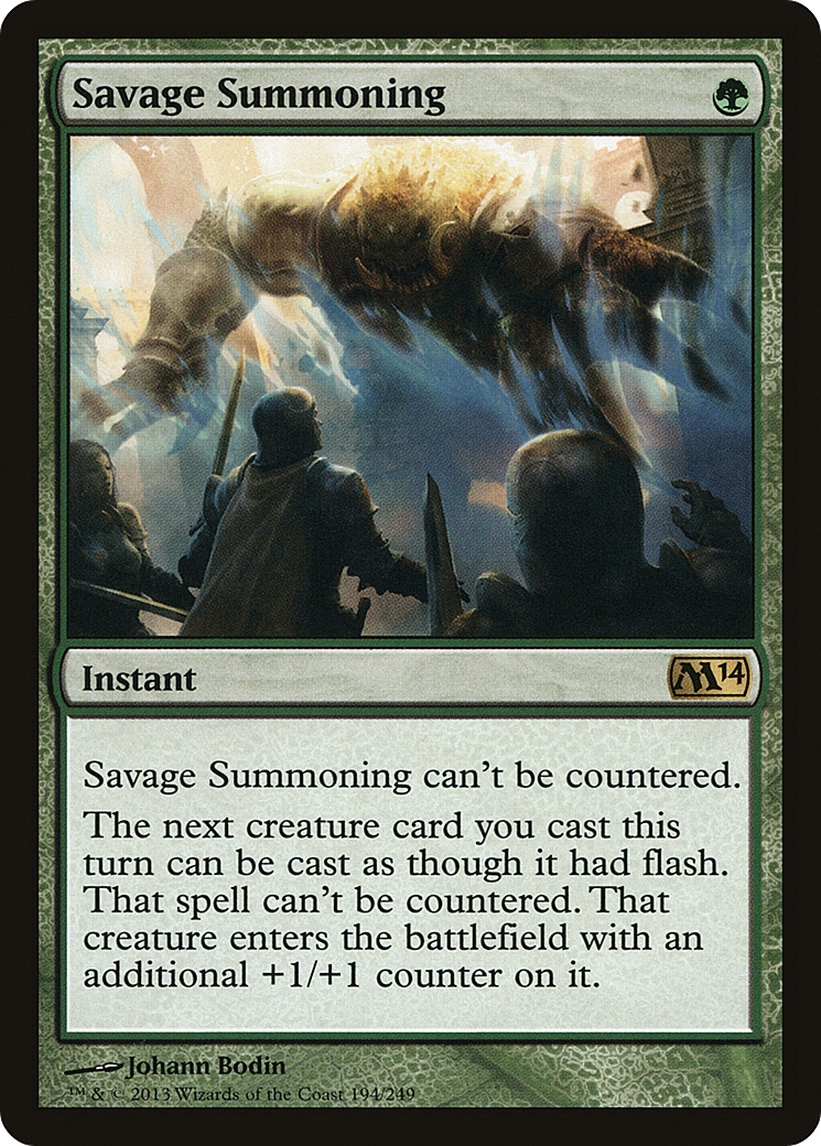 Savage Summoning (M14-194) [Magic 2014] MTG Single Wizards of the Coast
