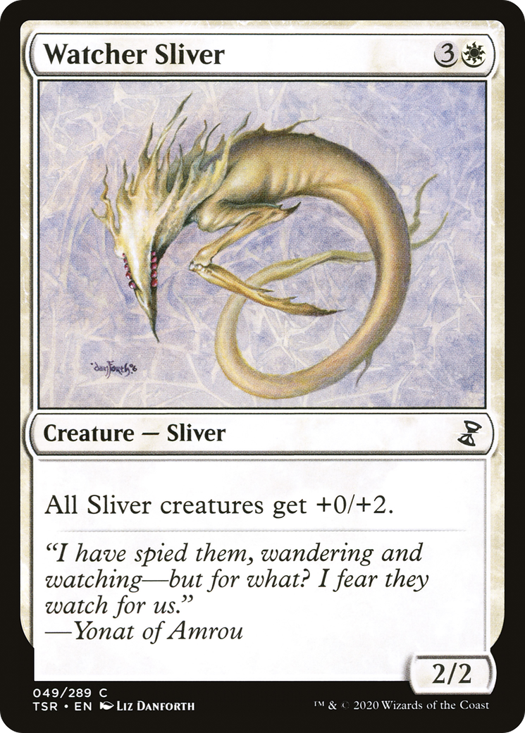 Watcher Sliver (TSR-049) [Time Spiral Remastered] Foil MTG Single Wizards of the Coast