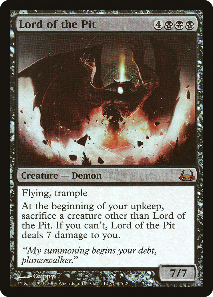 Lord of the Pit (DDC-030) [Misc] Duel Decks: Divine vs. Demonic Foil MTG Single Wizards of the Coast
