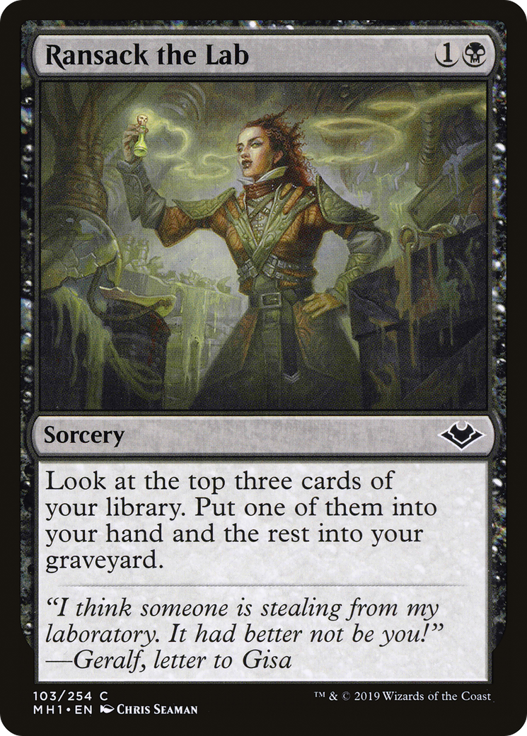 Ransack the Lab (MH1-103) [Modern Horizons] Foil MTG Single Modern Horizons