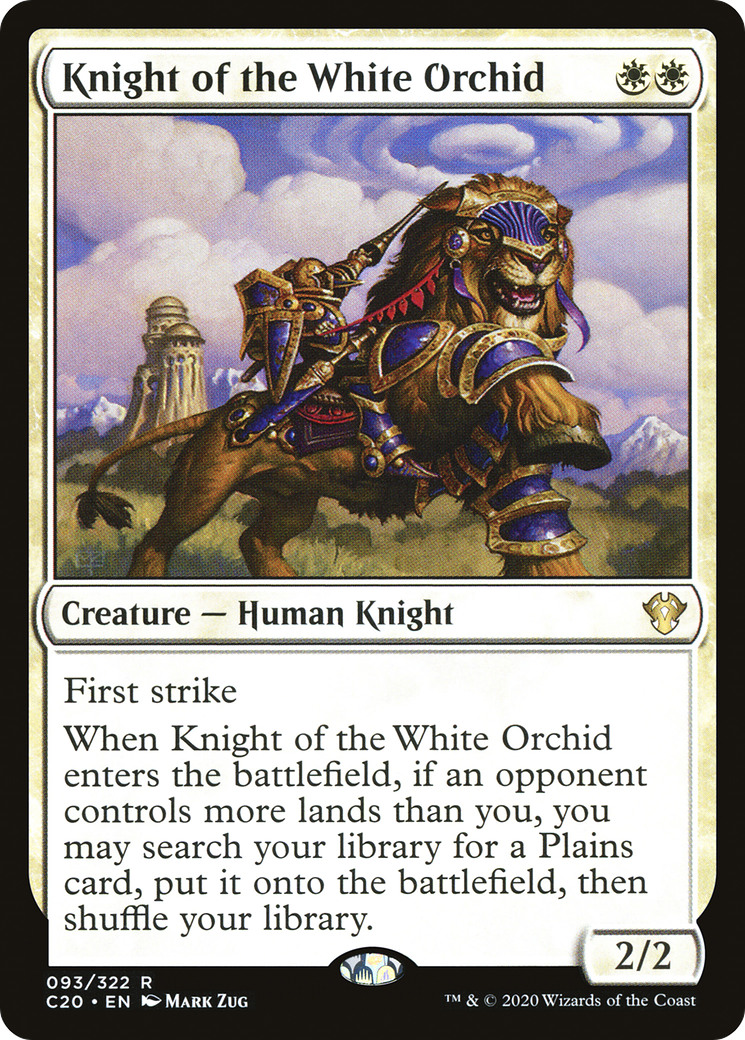 Knight of the White Orchid (C20-093) [Commander 2020] MTG Single Wizards of the Coast