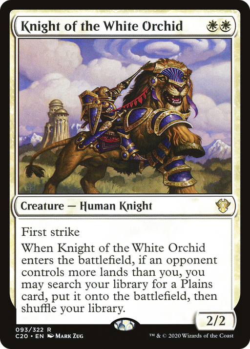Knight of the White Orchid (C20-093) [Commander 2020] MTG Single Wizards of the Coast