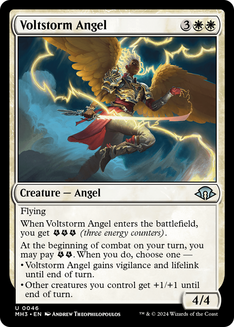 Voltstorm Angel (MH3-046) [Modern Horizons 3] MTG Single Modern Horizons 3
