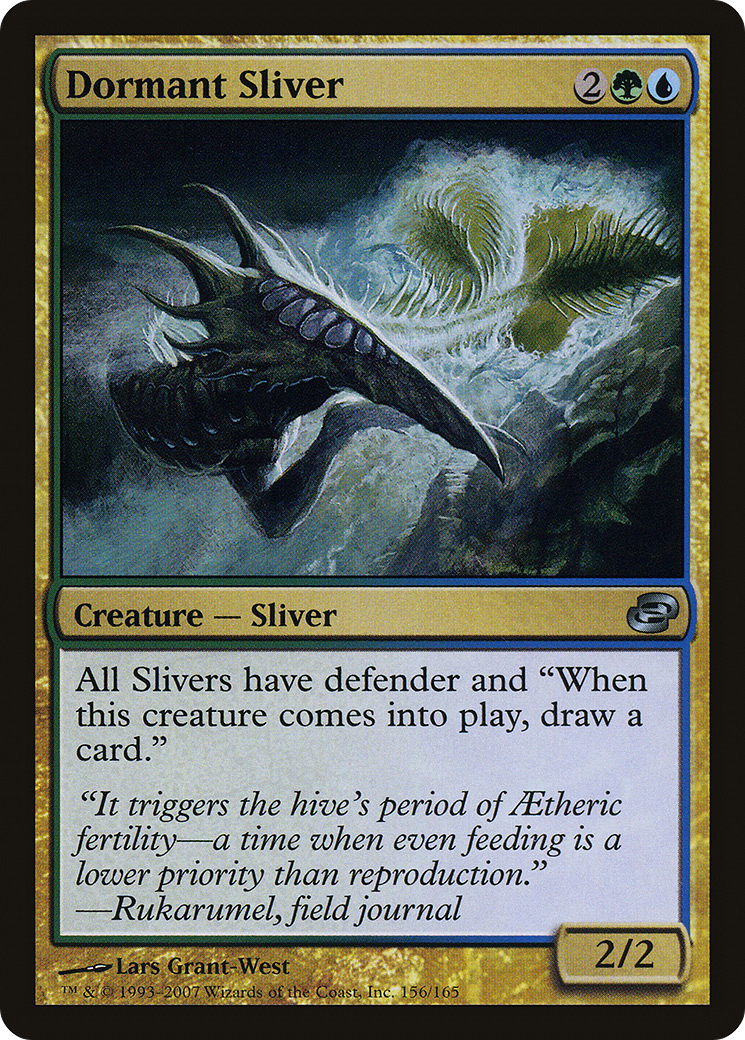 Dormant Sliver (PLC-156) [Planar Chaos] Foil MTG Single Wizards of the Coast
