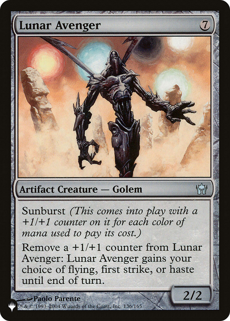 Lunar Avenger (LIST-5DN-136) [Mystery Booster] The List MTG Single Wizards of the Coast