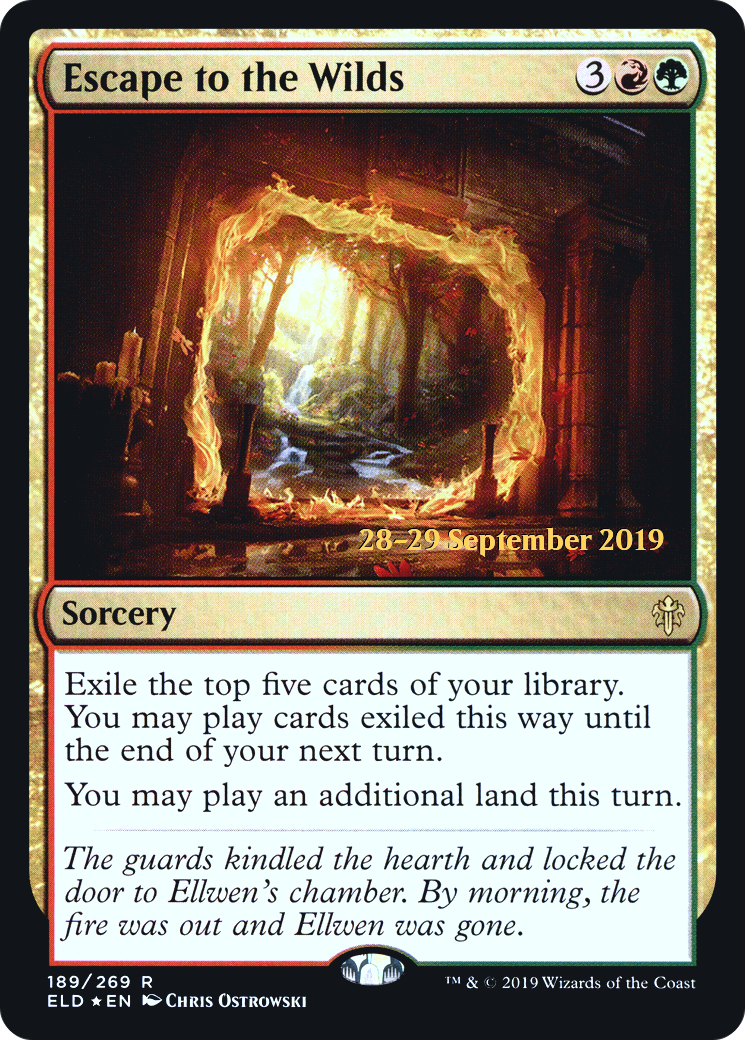 Escape to the Wilds (PRE-189) [Throne of Eldraine Promos] Foil MTG Single Wizards of the Coast