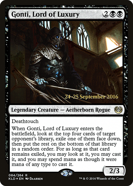 Gonti, Lord of Luxury (PRE-084) [Kaladesh Promos] Foil MTG Single Wizards of the Coast