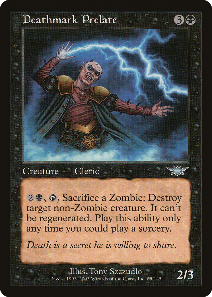 Deathmark Prelate (LGN-065) [Legions] Foil MTG Single Wizards of the Coast