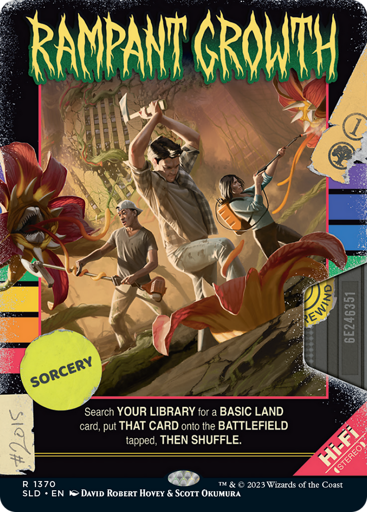 Rampant Growth (SLD-1370) [Secret Lair] Drop (Full Art) (Borderless) MTG Single Wizards of the Coast