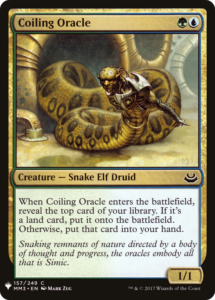 Coiling Oracle (LIST-MM3-157) [Mystery Booster] The List MTG Single Wizards of the Coast