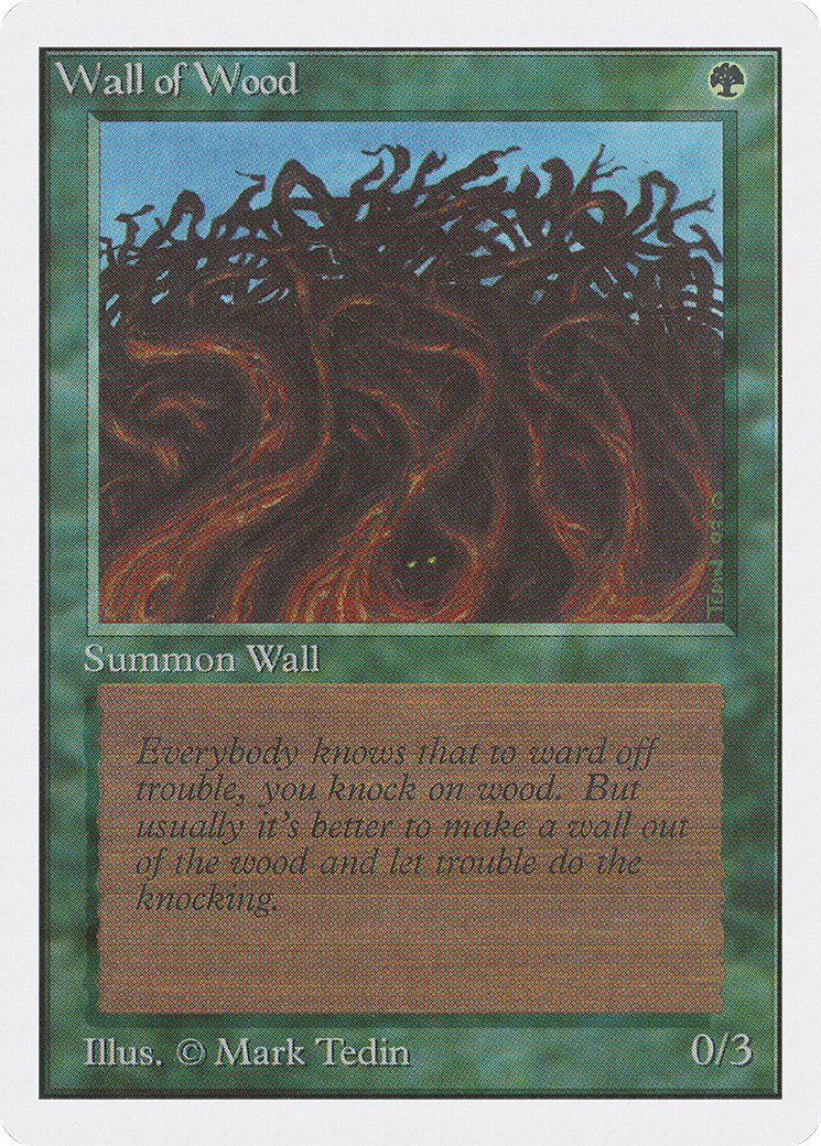 Wall of Wood (2ED-226) [Oldschool] Unlimited Edition MTG Single Wizards of the Coast