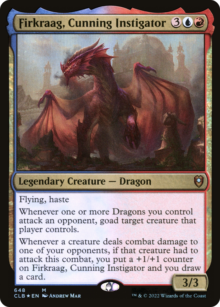 Firkraag, Cunning Instigator (CLB-648) [Commander Legends: Battle for Baldur's Gate] Foil MTG Single Wizards of the Coast