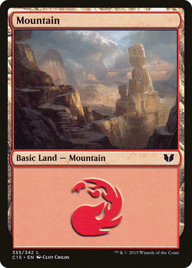 Mountain (335) (C15-335) [Commander 2015] MTG Single Wizards of the Coast