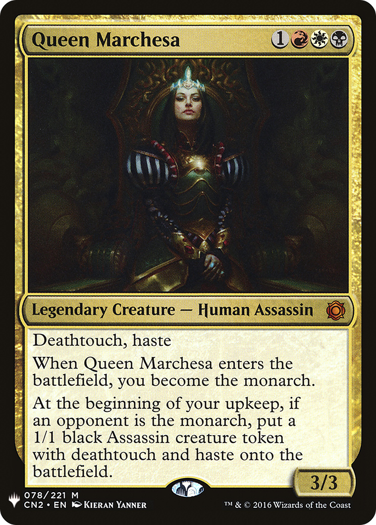 Queen Marchesa (LIST-078) [Mystery Booster] The List MTG Single Wizards of the Coast