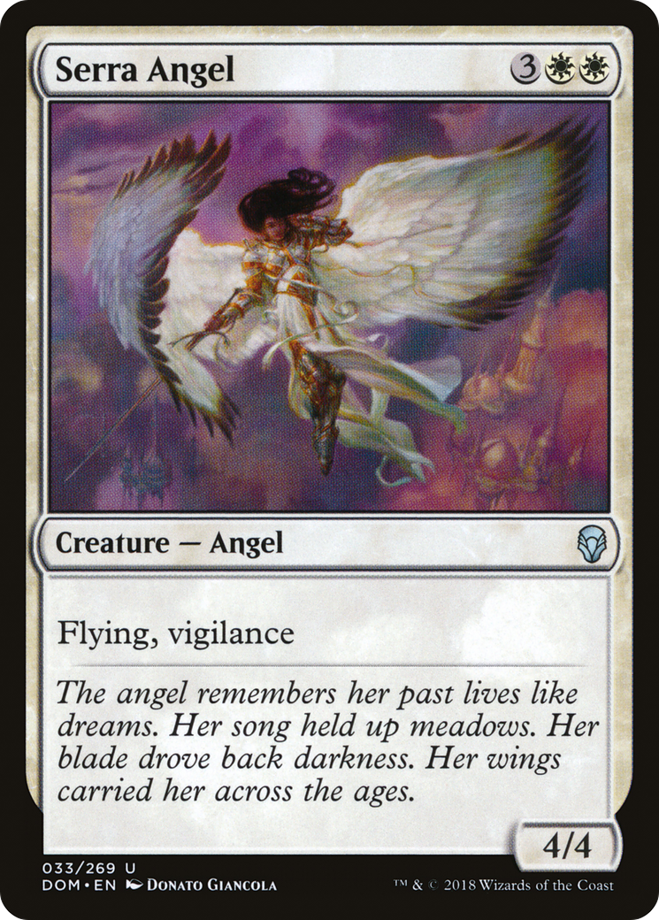 Serra Angel (DOM-033) [Dominaria] MTG Single Wizards of the Coast