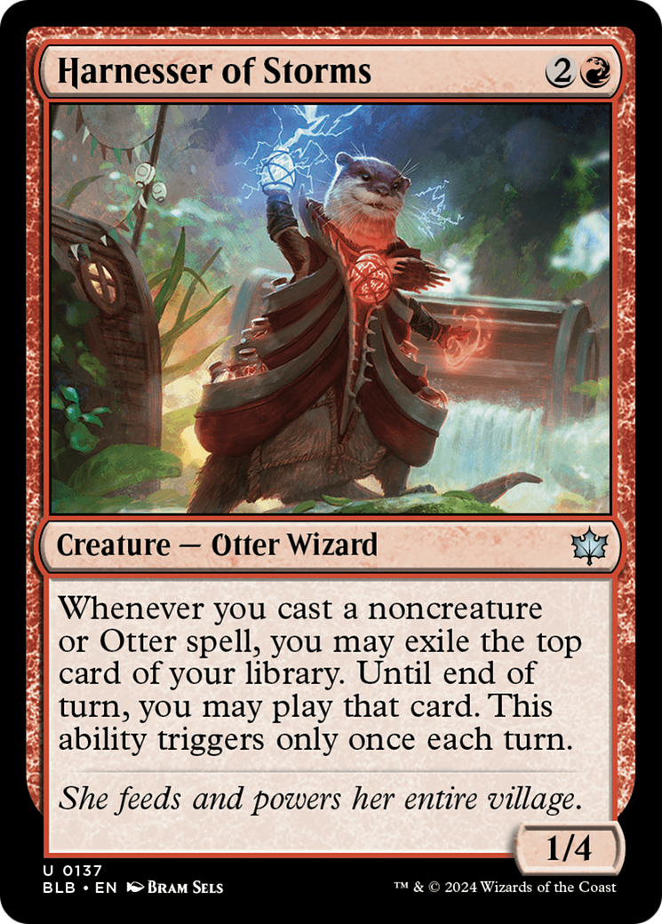 Harnesser of Storms (BLB-137) [Bloomburrow] MTG Single Wizards of the Coast