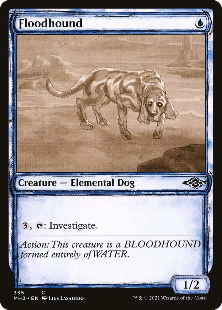 Floodhound (MH2-335) [Modern Horizons 2] (Showcase) Foil MTG Single Wizards of the Coast