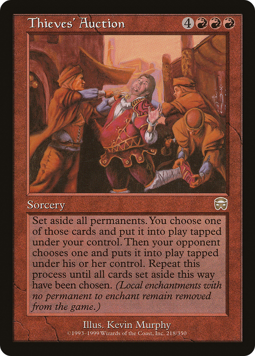 Thieves' Auction (MMQ-218) [Mercadian Masques] Foil MTG Single Wizards of the Coast