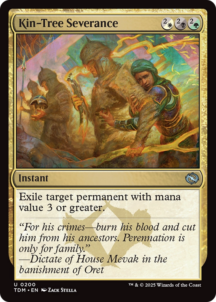 Kin-Tree Severance (TDM-200) [Tarkir: Dragonstorm] MTG Single Wizards of the Coast