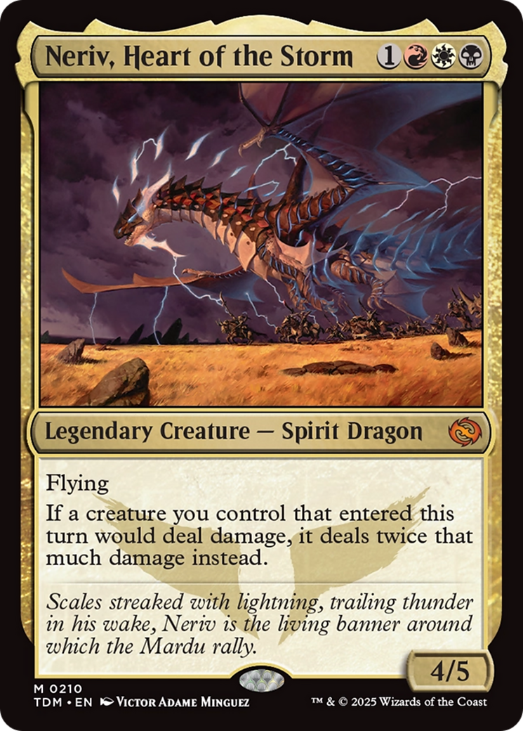 Neriv, Heart of the Storm (TDM-210) [Tarkir: Dragonstorm] MTG Single Wizards of the Coast