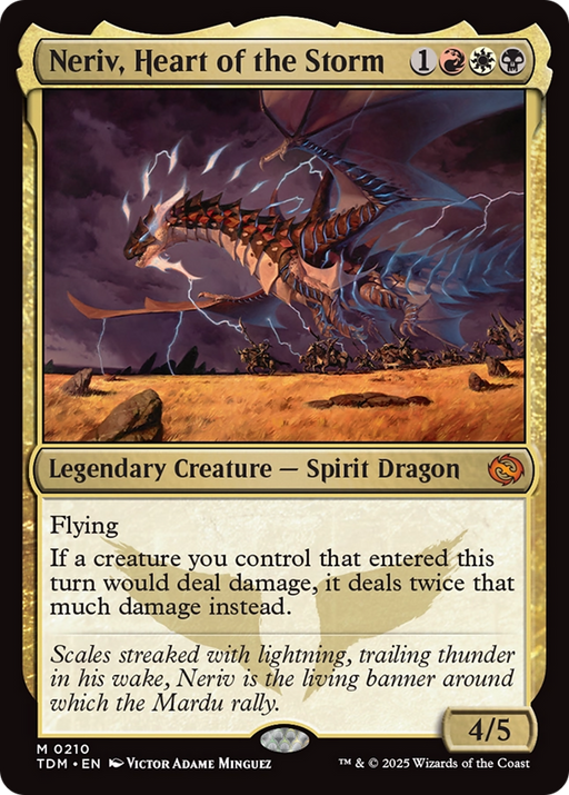 Neriv, Heart of the Storm (TDM-210) [Tarkir: Dragonstorm] MTG Single Wizards of the Coast