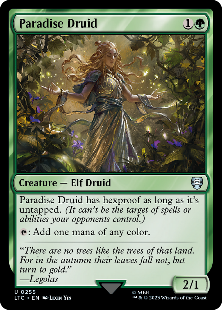 Paradise Druid (LTC-255) [Tales of Middle-earth Commander] MTG Single Wizards of the Coast