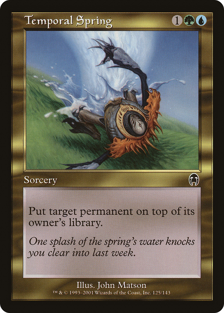 Temporal Spring (APC-125) [Apocalypse] Foil MTG Single Wizards of the Coast