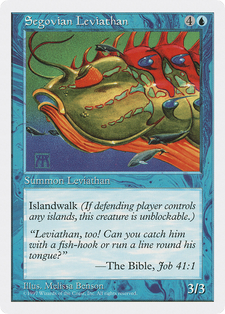 Segovian Leviathan (5ED-122) [Fifth Edition] MTG Single Wizards of the Coast