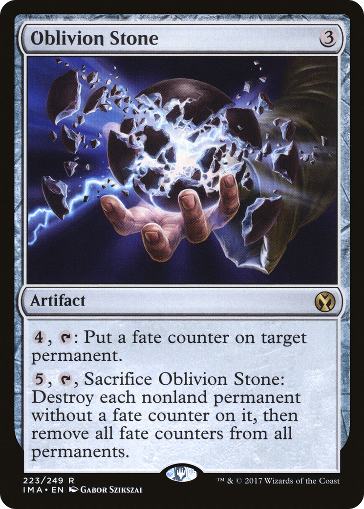 Oblivion Stone (IMA-223) [Iconic Masters] MTG Single Wizards of the Coast
