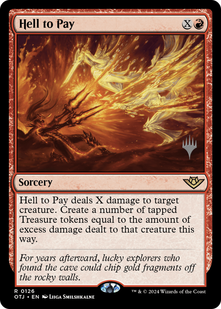 Hell to Pay (PPOTJ-126) [Outlaws of Thunder Junction Promos] MTG Single Wizards of the Coast