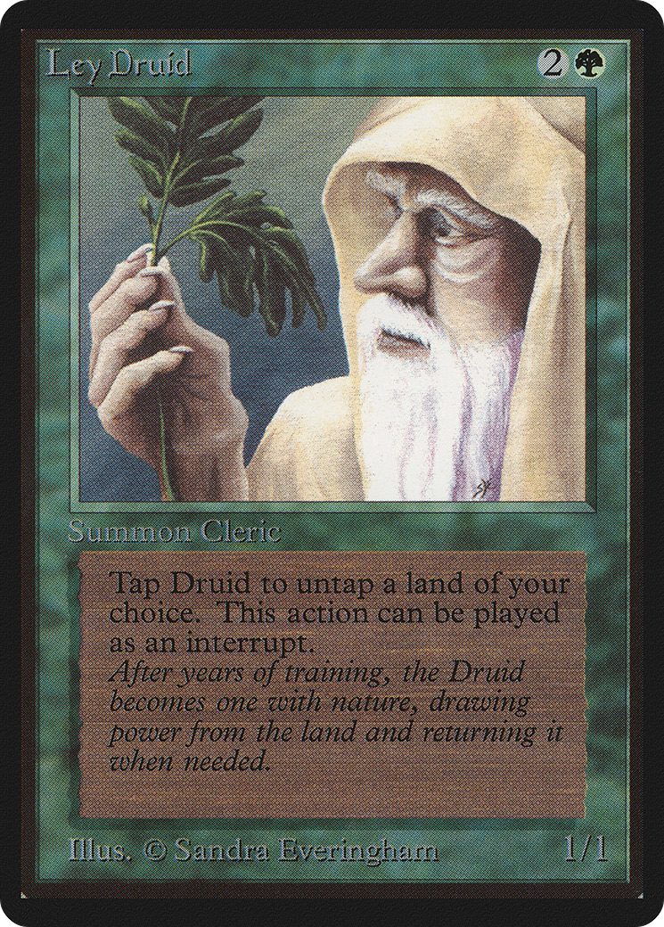 Ley Druid (LEB-206) [Oldschool] Limited Edition Beta MTG Single Wizards of the Coast